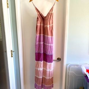Gypsy silk tie dye beach dress